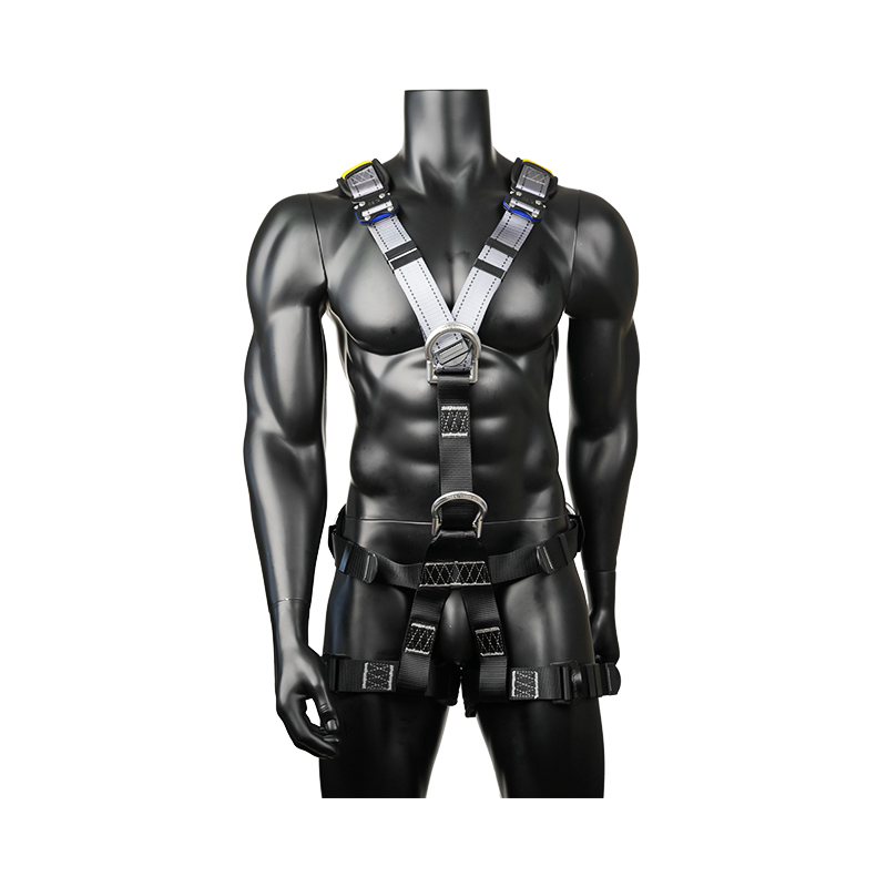 KA14-1 Klimgordel met 5 aluminium D-ringen, 2 snelsluitingen EN361