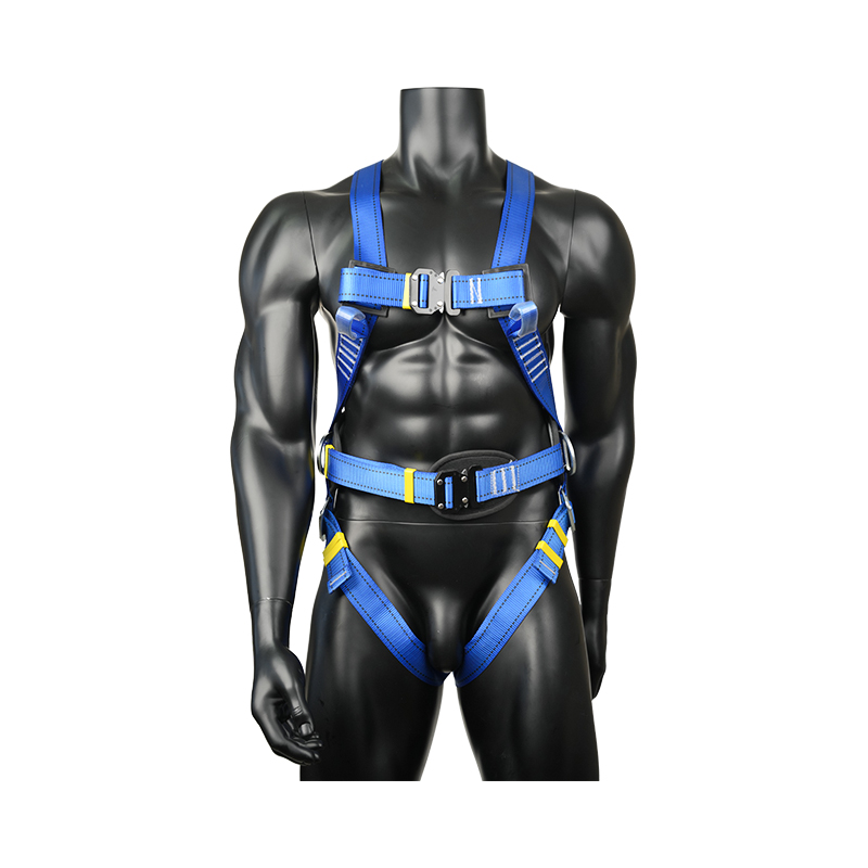 KA03 2 snelsluitingen, 3 D-ringen, groot heupkussen, volledige lichaamsconstructie, valbeveiligingsharnas